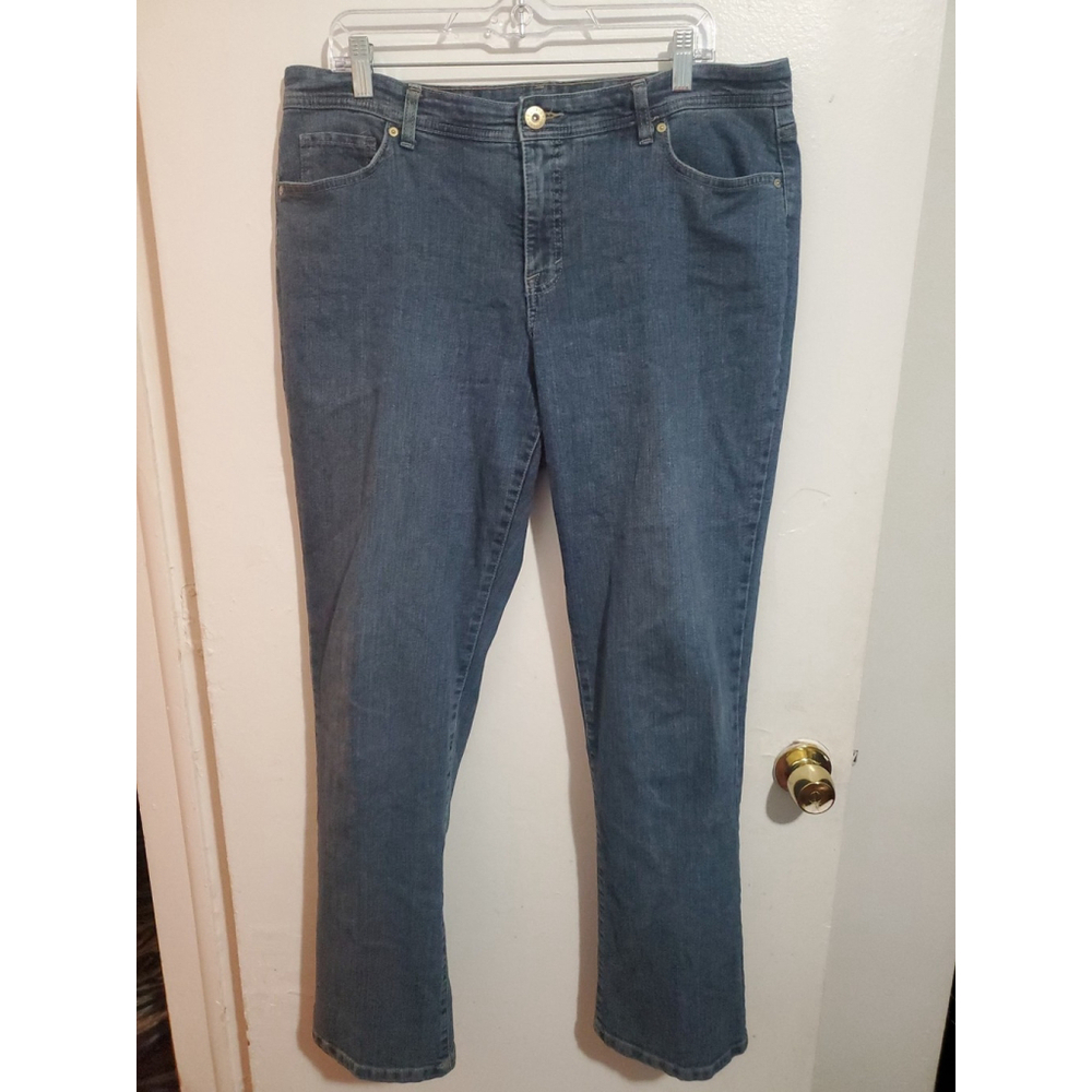 Style & Co Jeans Curvy Tummy Control Blue Denim Womens Size 16